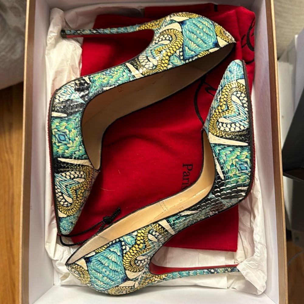 Louboutin So Kate Python Inferno Sz 37